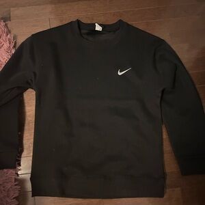 Nike Men's Classic Black Crewneck Sweater
